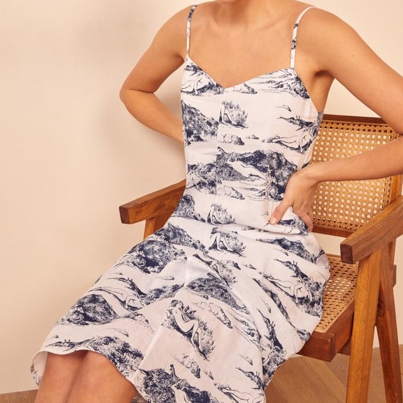Closet Closes 11/1/22 Reformation Gisele Dress - Toscano - Picture 1 of 4